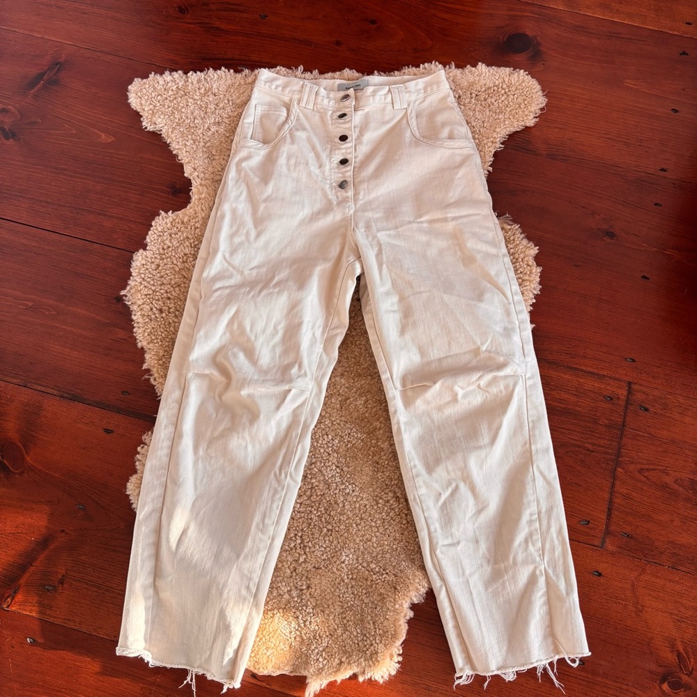 Rachel Comey Off-White/Ecru Barrel Denim